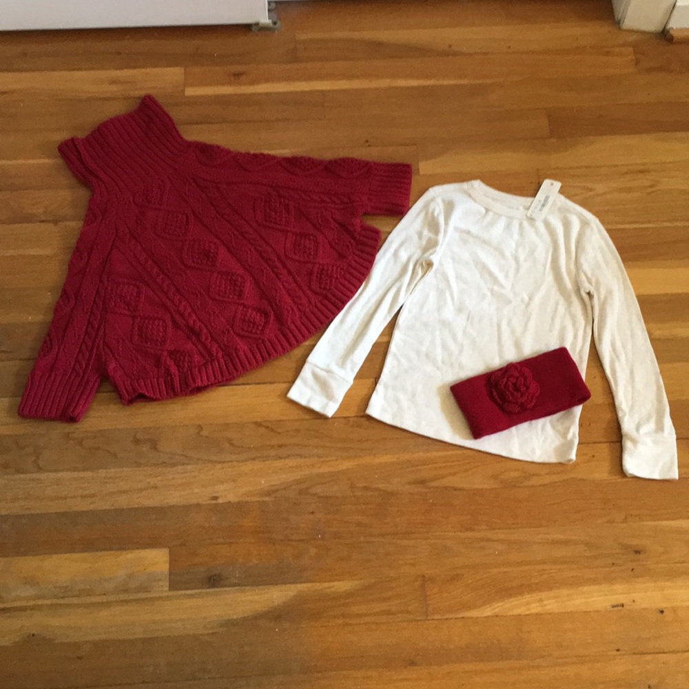 NWT Gymboree Holiday Poncho & Tee SZ. 3T